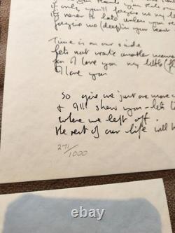 John Lennon The Solo Years Lyric Prints Ltd Edition # 271/1000 John Lennon The Solo Years Lyric Prints Ltd Edition # 271/1000