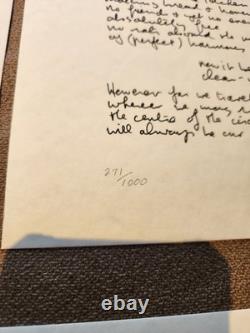 John Lennon The Solo Years Lyric Prints Ltd Edition # 271/1000