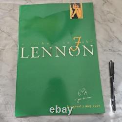 John Lennon Tribute Large Photo Book Green Cover Beatles Music Collectible