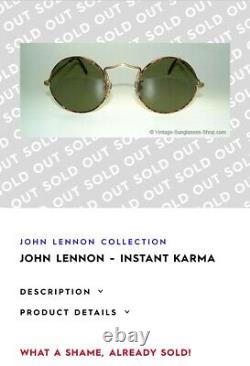John Lennon Very Rare Vintage Glasses Collectible Memorabilia The Beatles