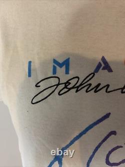 John Lennon Vintage T Shirt Imagine 80s Large Beatles Thin Single Stitch