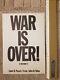 John Lennon WAR IS OVER Postcard vintage (Beatles Yoko Ono)