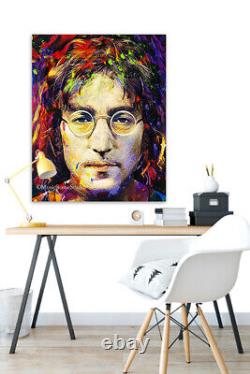 John Lennon Wall Art Beatles Lennon Art Print John Lennon Portrait Pop Culture