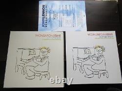 John Lennon Wonsaponatime EU DBL Vinyl LP w Promo Flat 98674 Beatles Once Upon