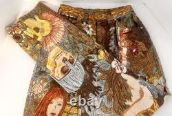 John Lennon Wrangler Tapestry Jeans Pants Pop Art Collage Beatles 1970 Vintage