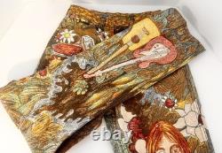 John Lennon Wrangler Tapestry Jeans Pants Pop Art Collage Beatles 1970 Vintage