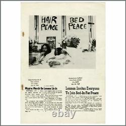 John Lennon & Yoko Ono 1969 Montreal Bed-In For Peace Newspaper Collection