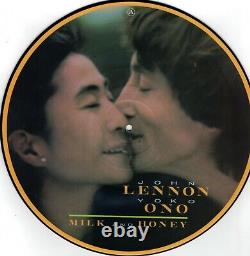 John Lennon & Yoko Ono (Beatles) Milk And Honey UK PROMO Picture Disc Album