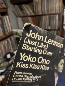 John Lennon Yoko Ono Geffen Records Double Fantasy Store Display Rare Beatles