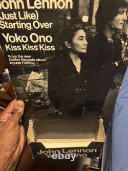 John Lennon Yoko Ono Geffen Records Double Fantasy Store Display Rare Beatles