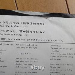 John Lennon & Yoko Ono Happy Xmas War Is Over Beatles Japan Single From Japan