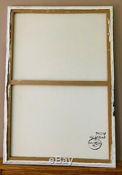 John Lennon & Yoko Ono Original Large painting on canvas, Signed The Beatles Art