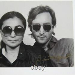 John Lennon Yoko Ono Postcard Signed By The Photographer David M Spindell