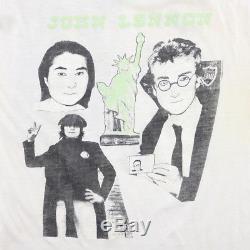 John Lennon & Yoko Ono Shirt Vintage tshirt 1970s Classic Pop Rock Band Beatles