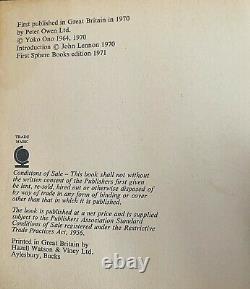 John Lennon & Yoko Ono Signed Grapefruit Book Selfridges July 15th 1971 Beatles