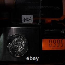 John Lennon Yoko Ono The Beatles Music PEACE 1oz 999 FINE Silver round C4124