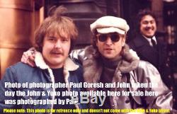 John Lennon / Yoko Ono / The Beatles / Original 16x20 Photo / Paul Goresh