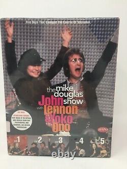 John Lennon & Yoko Ono The Mike Douglas Show 5 VHS + Book Box Set. Rhino Video