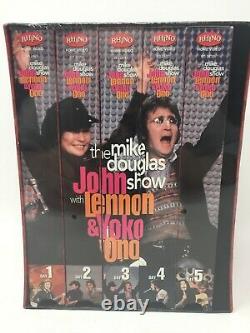 John Lennon & Yoko Ono The Mike Douglas Show 5 VHS + Book Box Set. Rhino Video