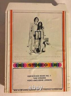 John Lennon & Yoko Ono Unfinished Music No. 1-Two Virgins GRT 8 Track withSleeve