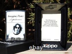 John Lennon Zippo Lighter Imagine Peace The Beatles European Rare