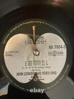John Lennon and Yoko Ono autographed Two Virgins