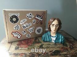 John Lennon bust ceramic perfect condition The beatles figure figurine