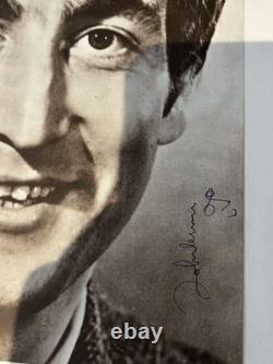 John Lennon from the Beatles, Autographed Promotional Picture New York 1970's