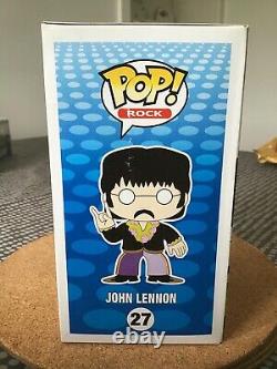 John Lennon funko pop 27 (The Beatles) 2012 + pop protector