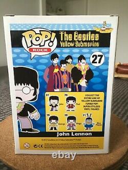 John Lennon funko pop 27 (The Beatles) 2012 + pop protector