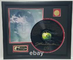 John Lennon laser etched lyrics limited edition vinyl framed record display