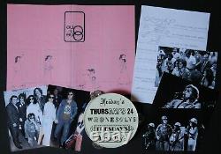 John Lennon original'One To One' Concert 1972 Tambourine + programme, Beatles