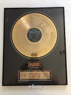 John Lennon's gold record