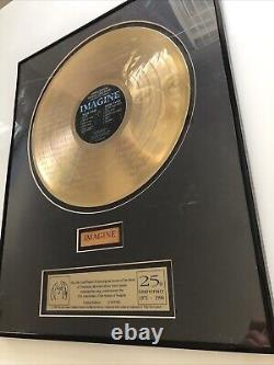 John Lennon's gold record