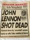 John Lennon shot Beatles newspaper death, icon