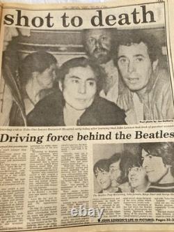 John Lennon shot Beatles newspaper death, icon