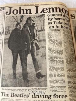 John Lennon shot Beatles newspaper death, icon