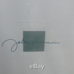 John lennon limited edition lithograph. #26 of 5000. Professionally framed