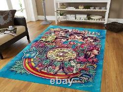 John lennon rug, the beatles rug, popular rug, famous art rug, beatles rug