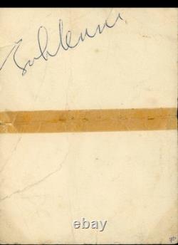 Jsa Beatles Signed Album Page John Lennon Ringo Starr George Harrison No Paul