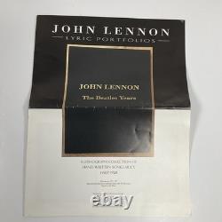 Julia Lyric Published by the estate of John Lennon in 1995 the Beatles Framed