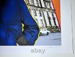 KEVIN STARK L. E. LITHOGRAPH OF THE BEATLES JOHN LENNON & YOKO ONO wDakota Build