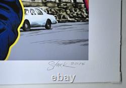 KEVIN STARK L. E. LITHOGRAPH OF THE BEATLES JOHN LENNON & YOKO ONO wDakota Build