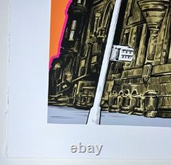 KEVIN STARK L. E. LITHOGRAPH OF THE BEATLES JOHN LENNON & YOKO ONO wDakota Build