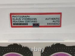KLAUS VOORMANN PSA AUTO Authentic Signed Photo Musician JOHN LENNON The Beatles
