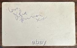 Ken Dodd Promo Card Signed By John Lennon Albany Cinema Oct 15th 1961 Beatles