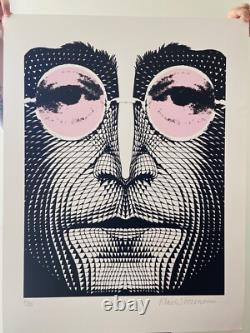 Klaus Voormann Signed 20x26 Silkscreen art print Beatles John Lennon Revolver