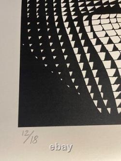 Klaus Voormann Signed 20x26 Silkscreen art print Beatles John Lennon Revolver #2