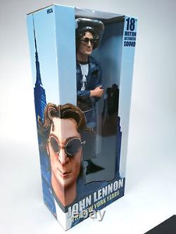 LAST ONE! Beatles 2006 NECA John Lennon New York City Years 18 Talking Figure