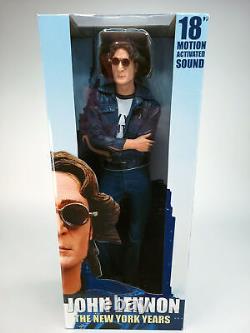LAST ONE! Beatles 2006 NECA John Lennon New York City Years 18 Talking Figure